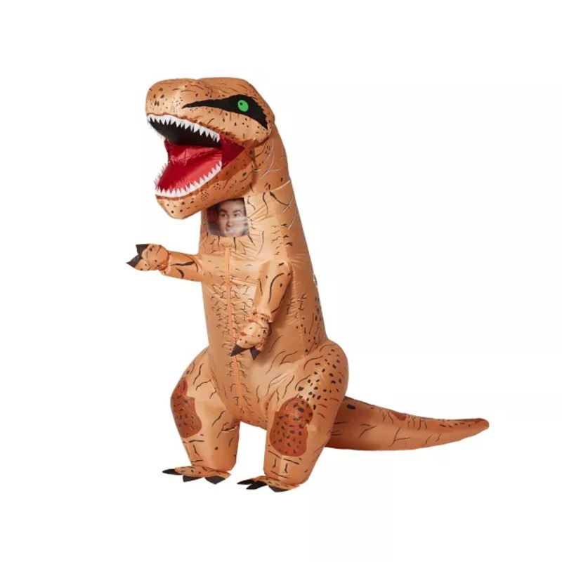Adult Donny The Dinosaur Inflatable Costume MULTI-COLOR ONE SIZE FITS MOST