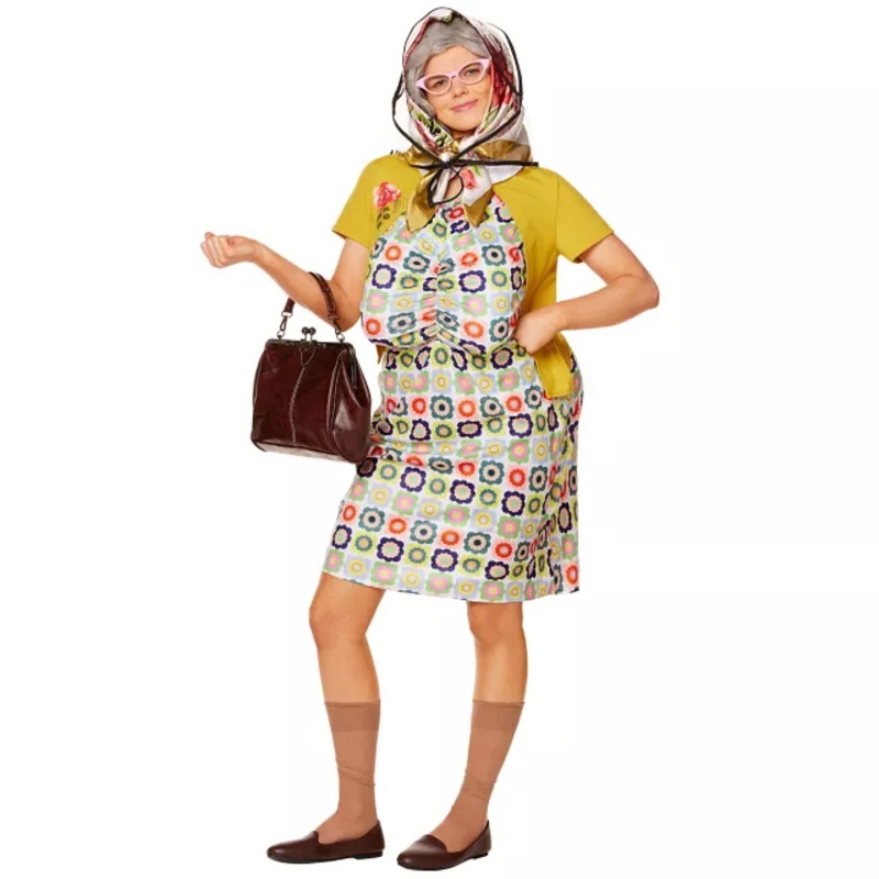 Adult Golden Granny Costume MULTI-COLOR ADULT MEDIUM