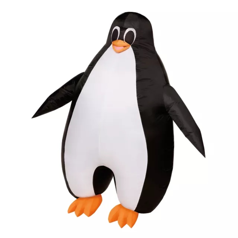 Adult Inflatable Penguin Costume BLACK AND WHITE ONE SIZE FITS MOST