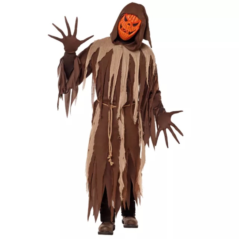 Adult Light-Up Jack-O-Lantern Costume BLACK AND ORANGE ADULT MEDIUM