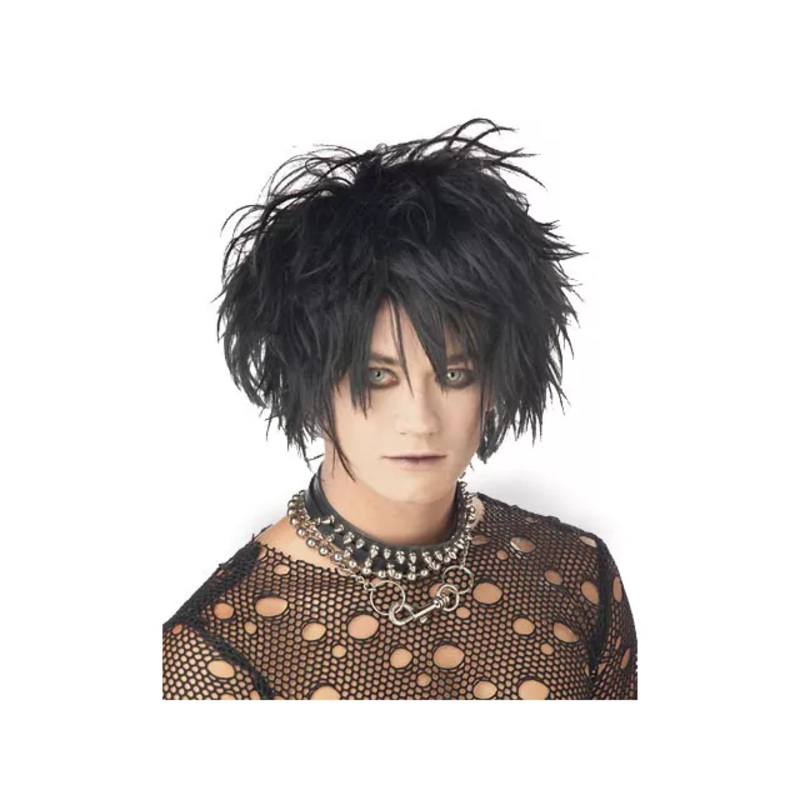 Black Midnight Fiend Wig BLACK ONE SIZE FITS MOST