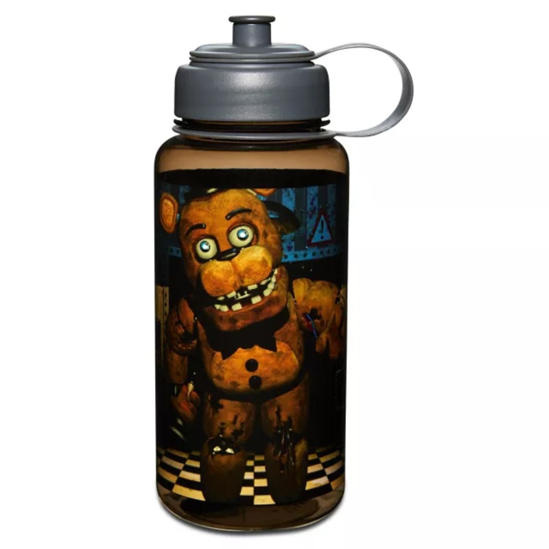 Checkered Floor Freddy Fazbear Water Bottle 30 oz. - Five Nights at Freddy's BLACK 30 OUNCE
