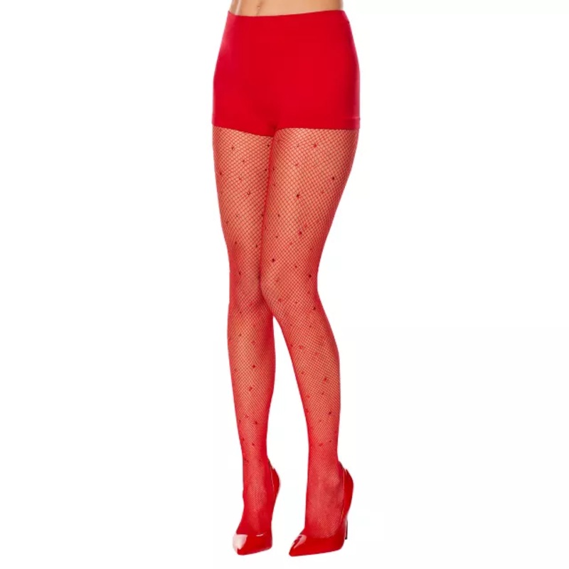 Cupid Heart Tights RED PLUS SIZE
