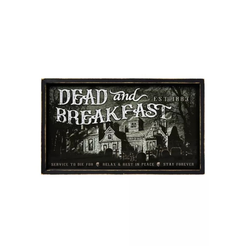 Dead and Breakfast Sign MULTI-COLOR 20 INCH