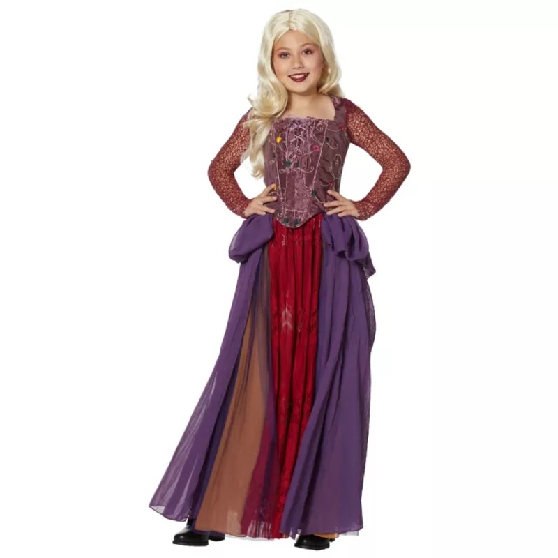 Girls Sarah Sanderson Costume The Signature Collection - Hocus Pocus PURPLE CHILD SMALL