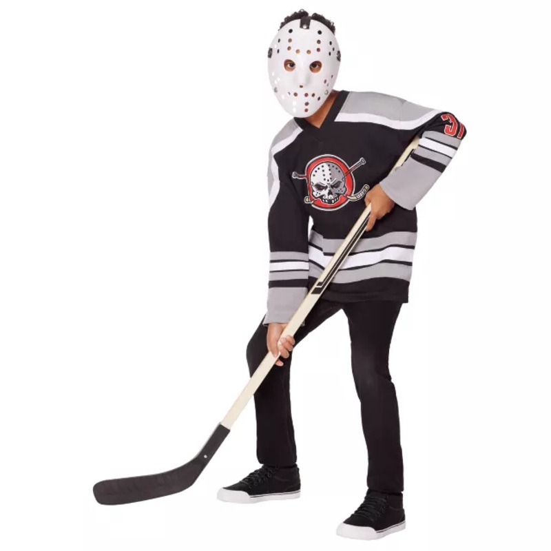 Kids Hockey Jersey BLACK CHILD SMALL