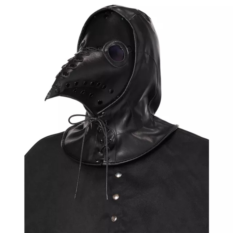 Plague Doctor Hood BLACK ONE SIZE FITS MOST