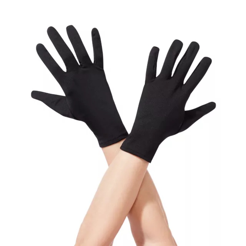 Short Black Gloves BLACK ONE SIZE FITS MOST