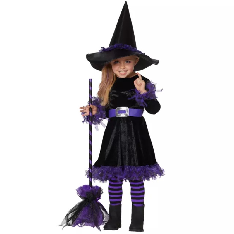 Toddler Cute Witch Costume BLACK 2T