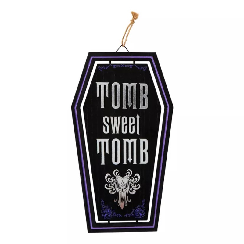 Tomb Sweet Tomb Sign - The Haunted Mansion BLACK AND PURPLE