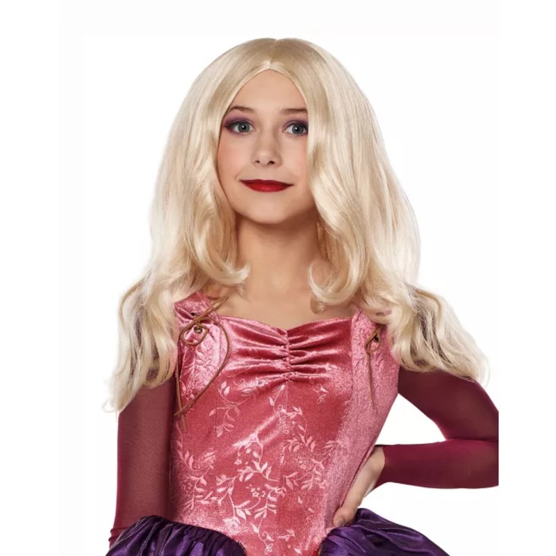 Tween Sarah Sanderson Wig - Hocus Pocus BLONDE CHILD ONE SIZE