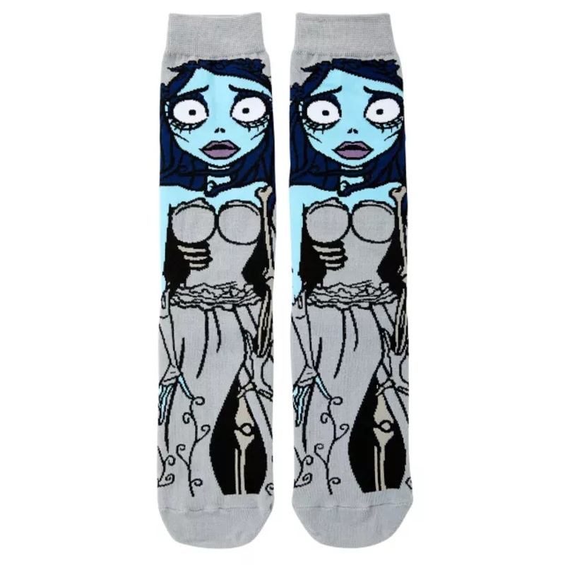 360 Corpse Bride Crew Socks BLUE ONE SIZE FITS MOST