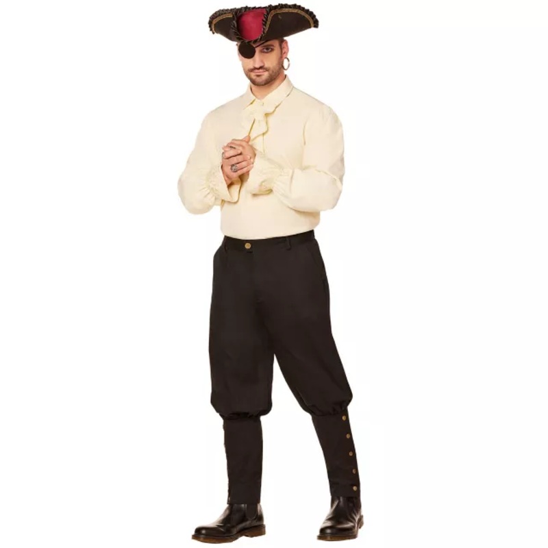 Adult Black Pirate Pants BLACK ADULT MEDIUM