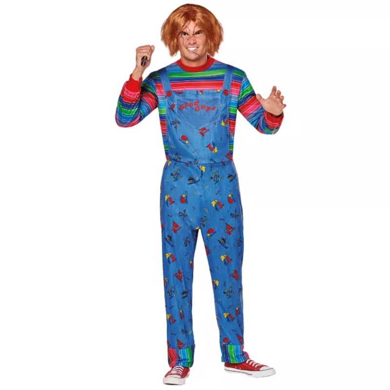 Adult Chucky Costume MULTI-COLOR SMALL/MEDIUM