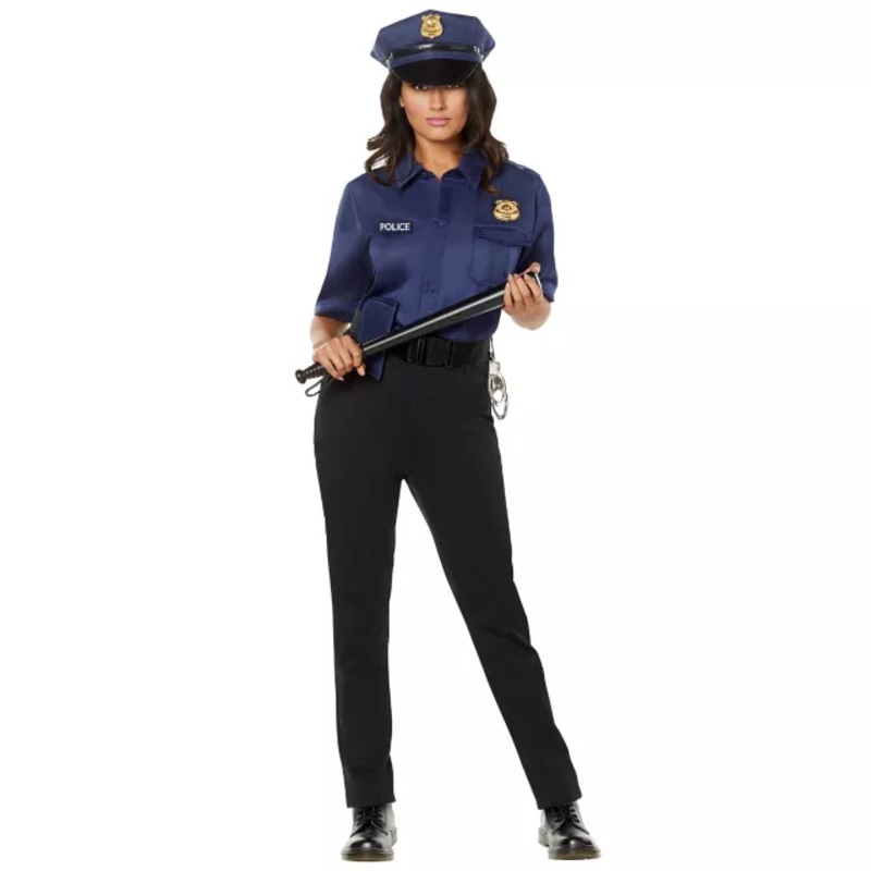 Adult Cop Costume Kit BLUE SMALL/MEDIUM
