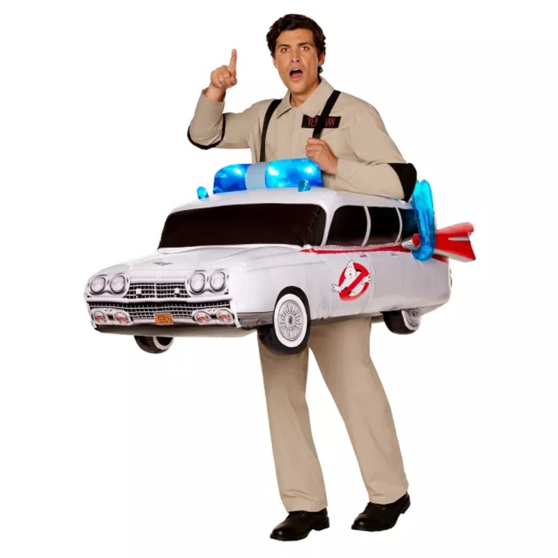 Adult Light-Up Ecto-1 Inflatable Ride-Along Costume - Ghostbusters MULTI-COLOR ONE SIZE FITS MOST