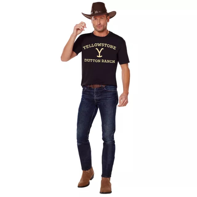 Adult Yellowstone T Shirt BLACK ADULT SMALL