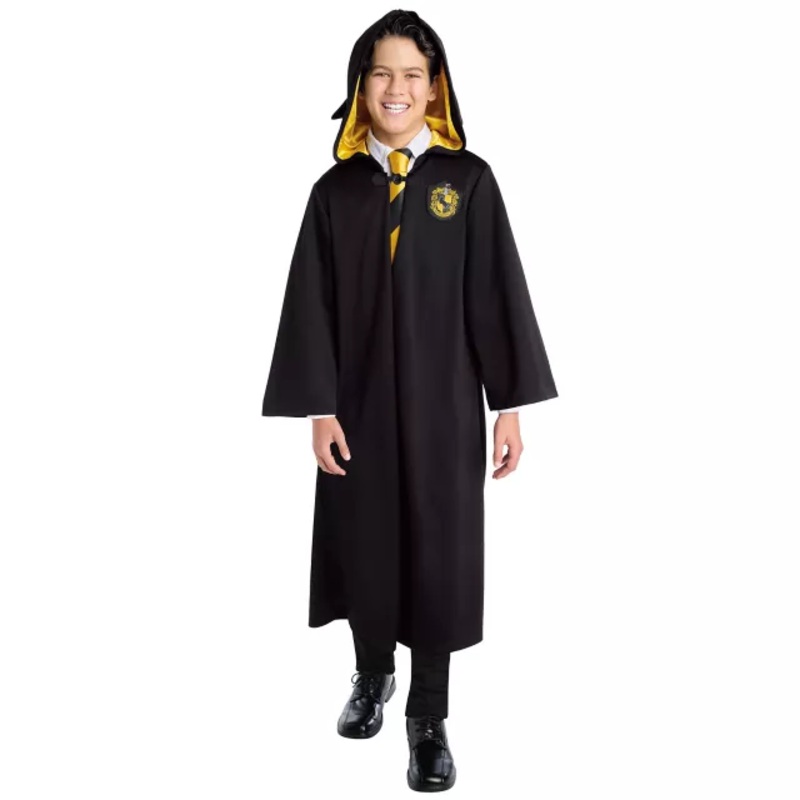 Kids Hufflepuff Robe - Harry Potter BLACK CHILD ONE SIZE