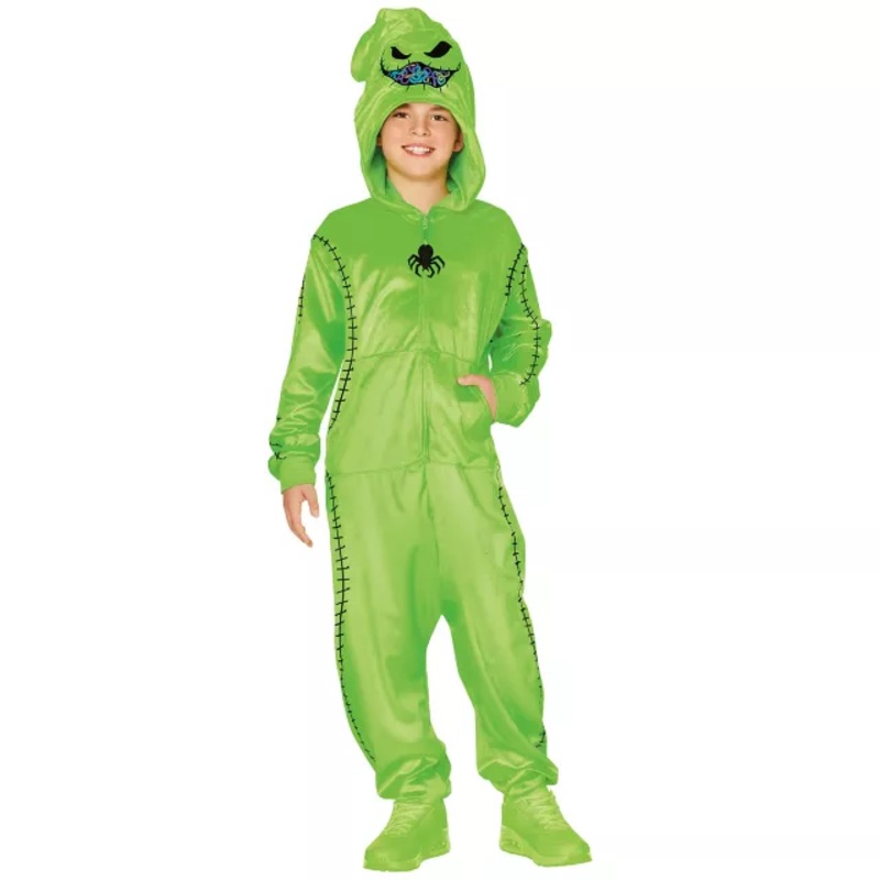 Kids Oogie Boogie Jumpsuit Costume - The Nightmare Before Christmas GREEN CHILD SMALL