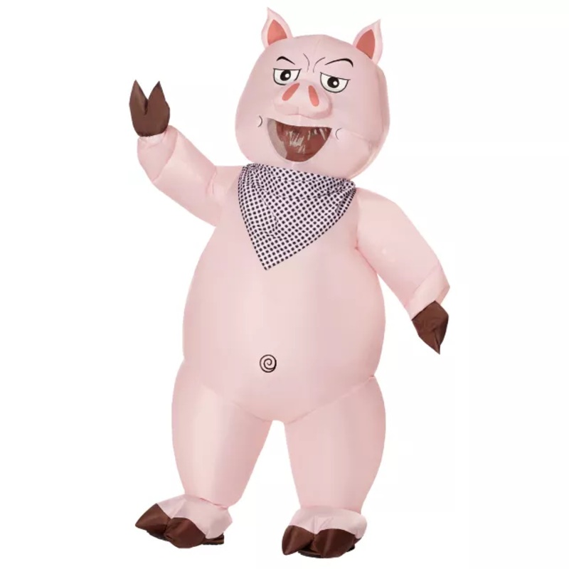 Kids Pig Inflatable Costume PINK CHILD ONE SIZE