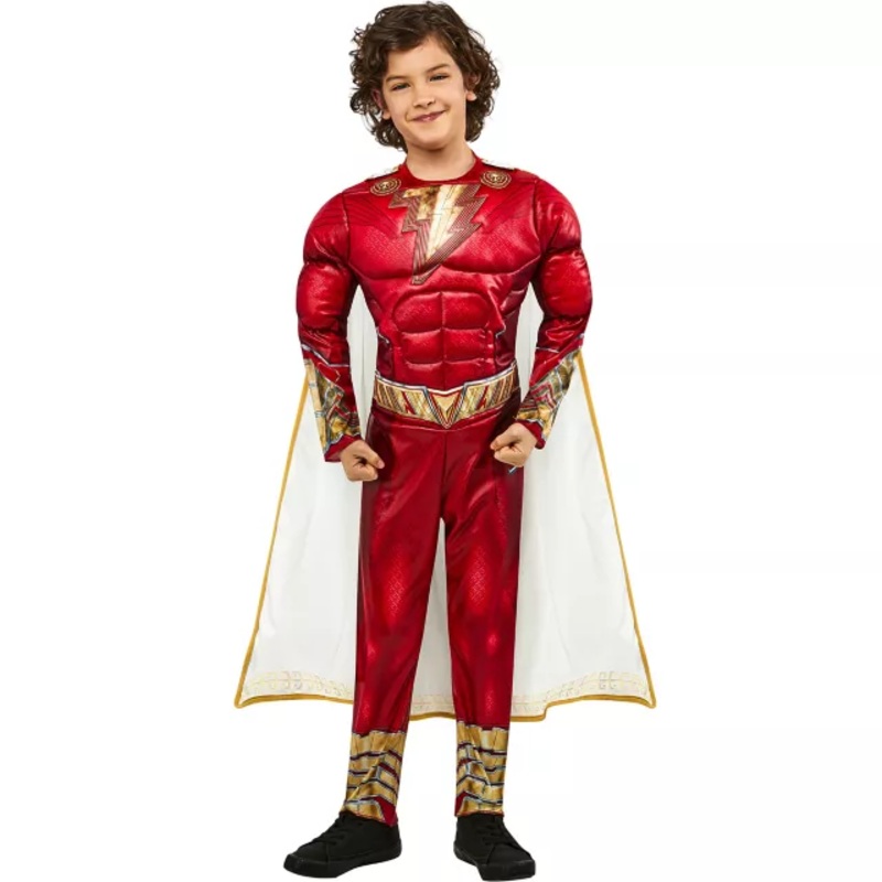 Kids Shazam Costume - Shazam Fury of the Gods RED CHILD SMALL