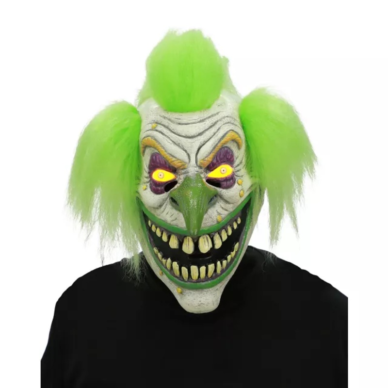 Light-Up Nozzles the Clown Full Mask  ONE SIZE FITS MOST