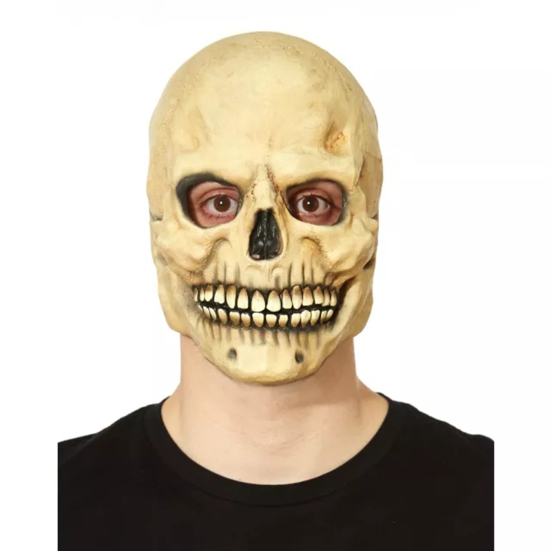 Over the Head Bone Skull Mask  ONE SIZE FITS MOST