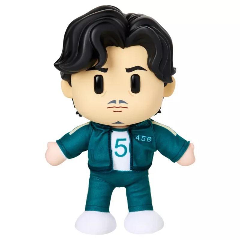 Player 456: Seong Gi-Hun Vinyl Head Moveable Plush - Squid Game MULTI-COLOR 8 INCHES
