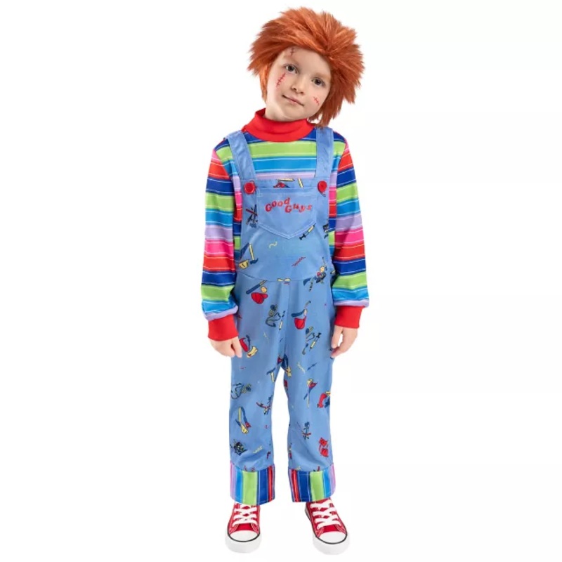 Toddler Chucky Costume RED / BLUE 4T