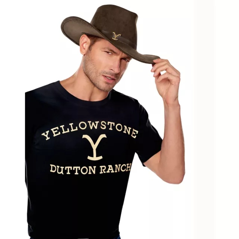 Yellowstone Cowboy Hat BROWN ONE SIZE FITS MOST