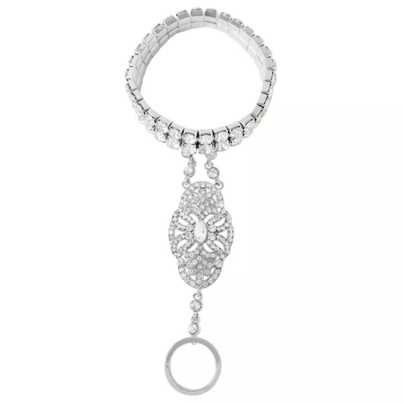 '20s Gem Hand Chain Bracelet PEARL ONE SIZE FITS MOST