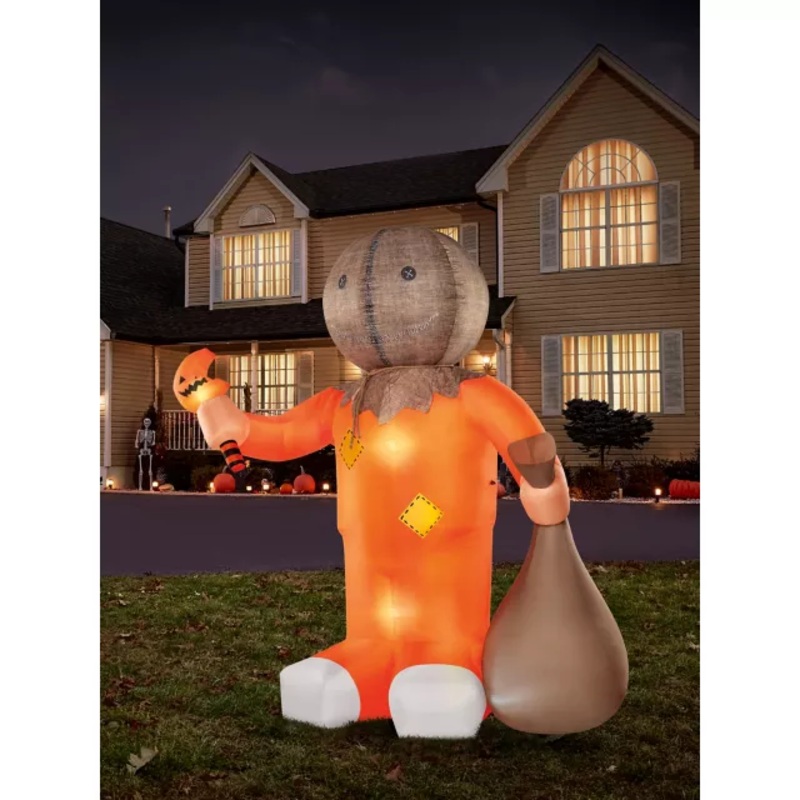 8 Ft Light-Up Sam Inflatable Decoration - Trick 'r Treat MULTI-COLOR 8 FT