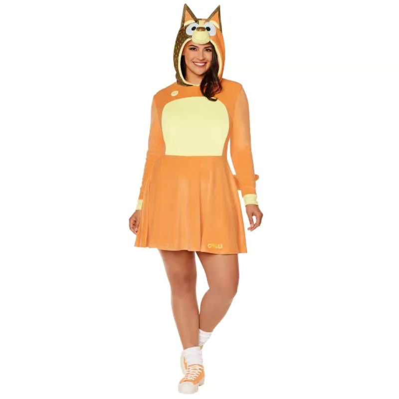 Adult Chilli Dress Plus Size Costume - Bluey ORANGE 1X
