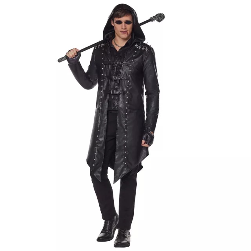 Adult Gothic Vampire Jacket BLACK ADULT MEDIUM