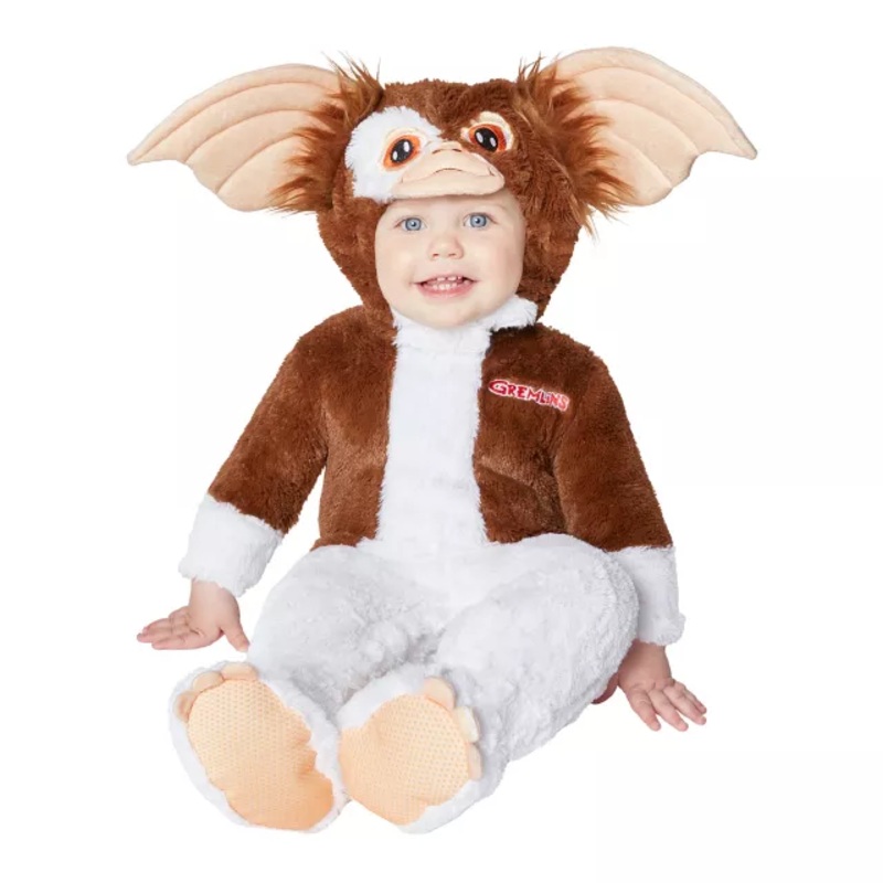 Baby Gizmo Costume - Gremlins WHITE AND BROWN 0 TO 6 MONTHS