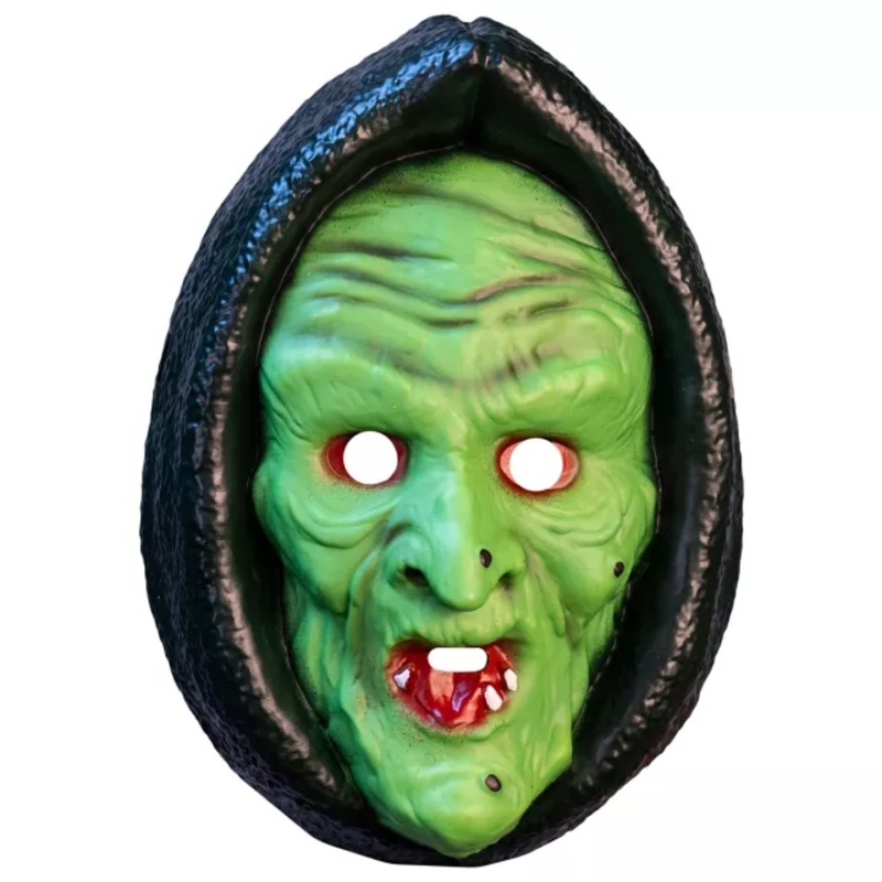 Halloween 3 Witch Full Mask GREEN ONE SIZE FITS MOST