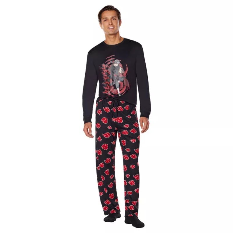 Itachi Akatsuki Pajama Set - Naruto Shippuden MULTI-COLOR ADULT SMALL