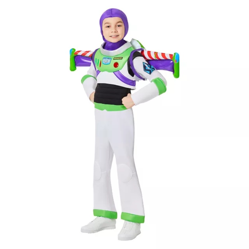 Kids Light-Up Buzz Lightyear with Wings Costume - Toy Story GREEN CHILD EXTRA SM
