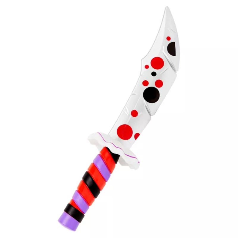 Kids Polka Dot Scary Clown Knife MULTI-COLOR