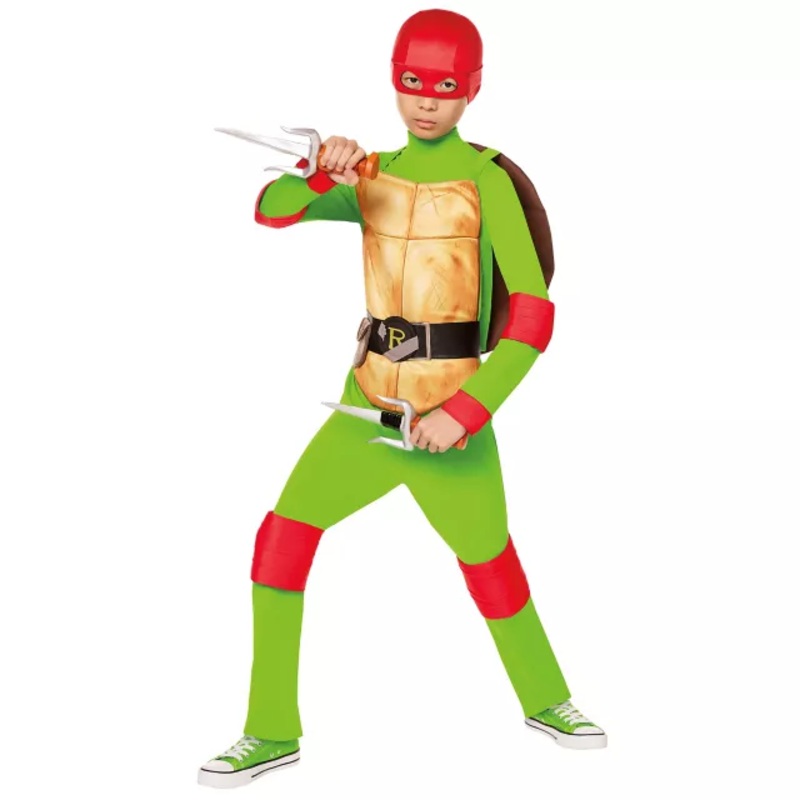 Kids Raphael Costume - Teenage Mutant Ninja Turtles GREEN CHILD EXTRA SM
