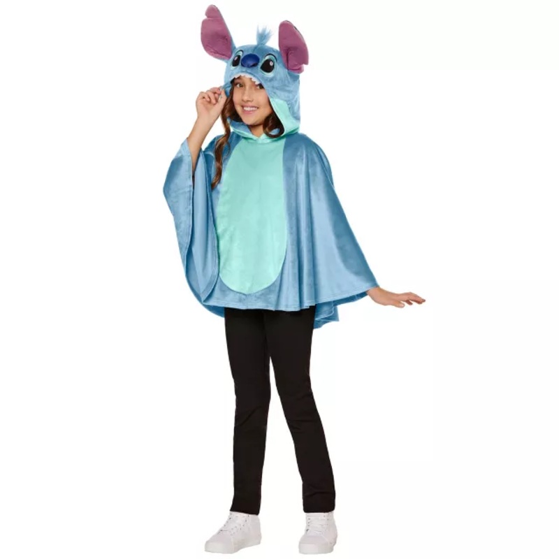 Kids Stitch Poncho - Lilo & Stitch BLUE CHILD ONE SIZE