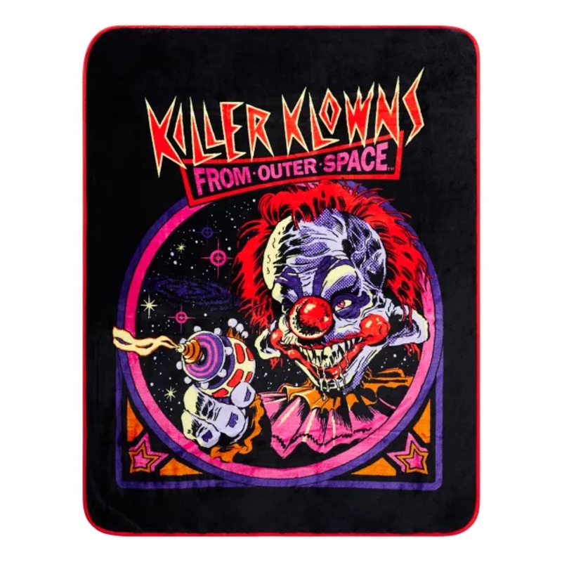 Killer Klowns from Outer Space Retro Fleece Blanket MULTI-COLOR ONE SIZE FITS MOST