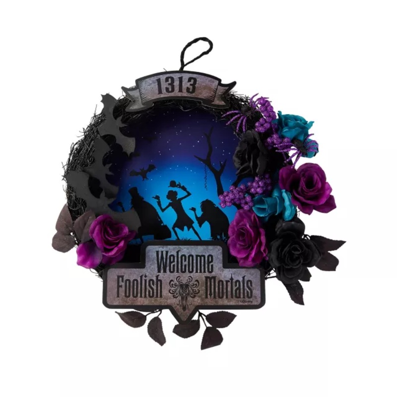 Light-Up Welcome Foolish Mortals Wreath - The Haunted Mansion MULTI-COLOR
