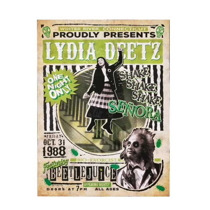 Lydia Deetz Poster Sign - Beetlejuice MULTI-COLOR 16 INCH