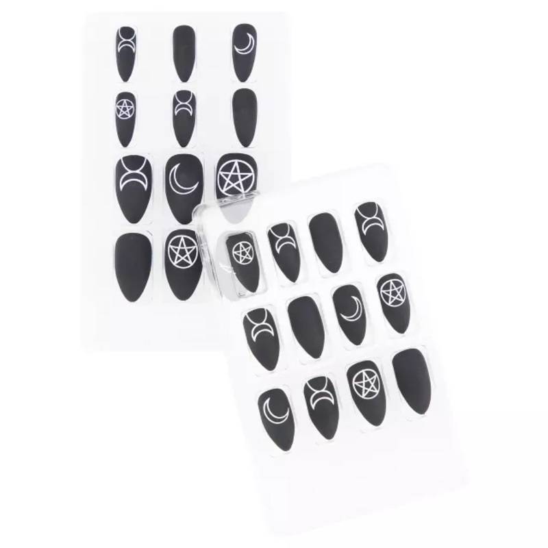 Pentagram Press On Nails BLACK ONE SIZE FITS MOST