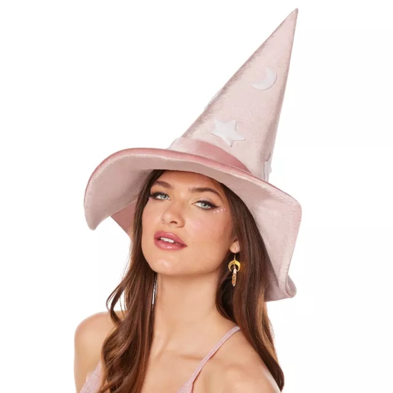 Pink Celestial Witch Hat PINK ONE SIZE FITS MOST