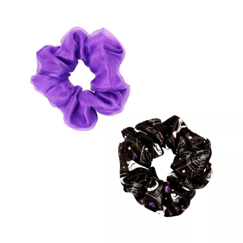 Purple Tarot Scrunchies BLACK AND PURPLE ONE SIZE FITS MOST