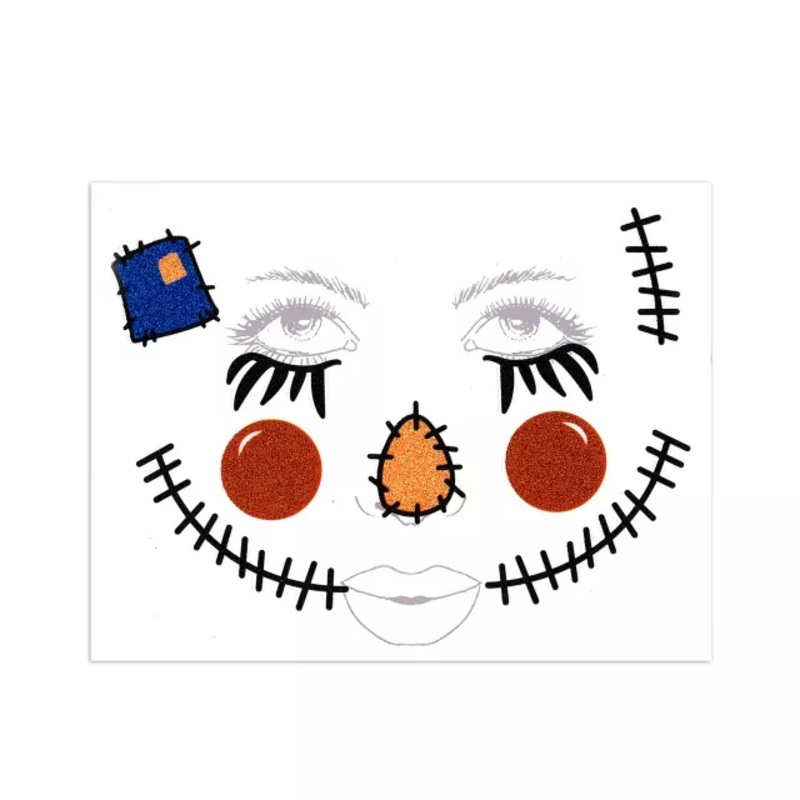 Scarecrow Face Decal MULTI-COLOR