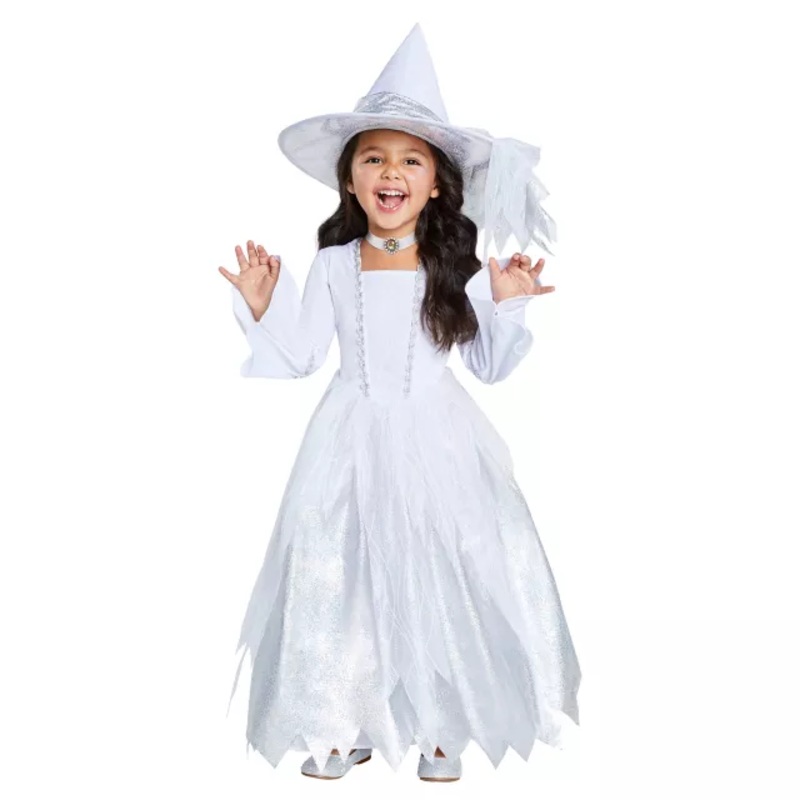 Toddler Wintery Witch Costume WHITE 2T