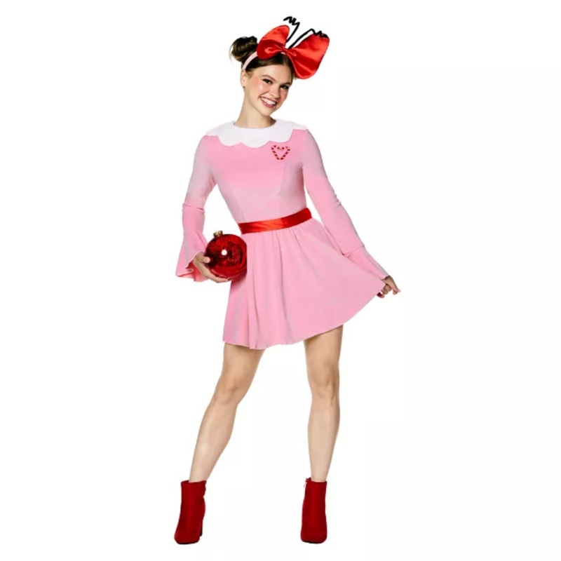 Adult Cindy Lou Who Costume - Dr. Seuss PINK ADULT SMALL